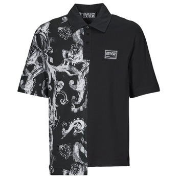 Clothing Men Short-sleeved polo shirts Versace Jeans Couture 76GAG628 Black / White