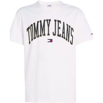 Clothing Men Short-sleeved t-shirts Tommy Hilfiger DM0DM17730YBH White