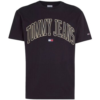 Clothing Men Short-sleeved t-shirts Tommy Hilfiger DM0DM17730BDS Black