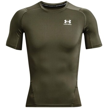 Clothing Men Short-sleeved t-shirts Under Armour Ua Hg Armour Comp Ss Green