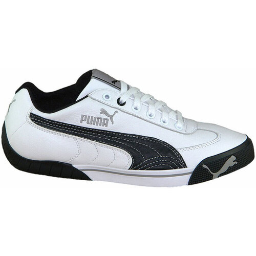 Shoes Children Low top trainers Puma Speed Cat 2 9 LO JR White, Black