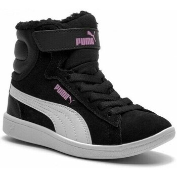 Shoes Children Hi top trainers Puma Vikky Mid Fur V Ps Black