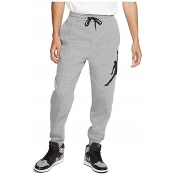 Clothing Men Trousers Nike Jumpman Logo Fleece Grey