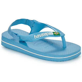 Shoes Children Flip flops Havaianas BABY BRASIL LOGO II Blue