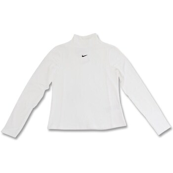 Clothing Women Short-sleeved t-shirts Nike Essential Mock-neck Longsleeve Top Wmns White