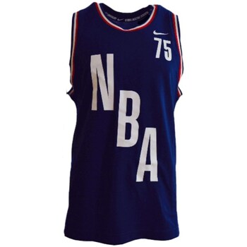 Clothing Men Short-sleeved t-shirts Nike N31 Courtside Dna Tank Top College Navy Marine