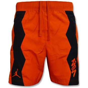 Clothing Men Cropped trousers Nike Air Jordan Zion Performance Woven Shorts Campfire Orange