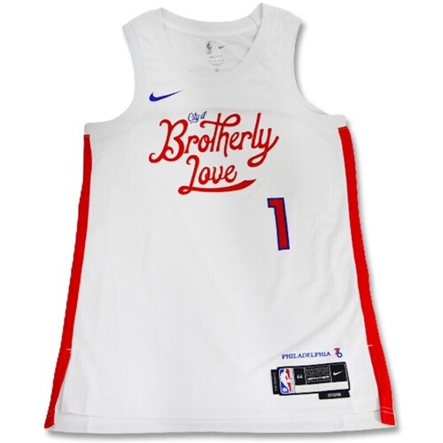 Clothing Men Short-sleeved t-shirts Nike Philadelphia 76ers Swingman Jersey City Edition 22 James Harden White