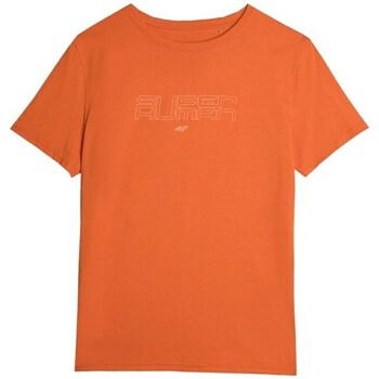 Clothing Men Short-sleeved t-shirts 4F 4FAW23TTSHM086570S Orange