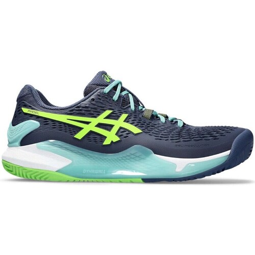 Shoes Men Tennis shoes Asics Gel-resolution 9 Green, Turquoise, Navy blue