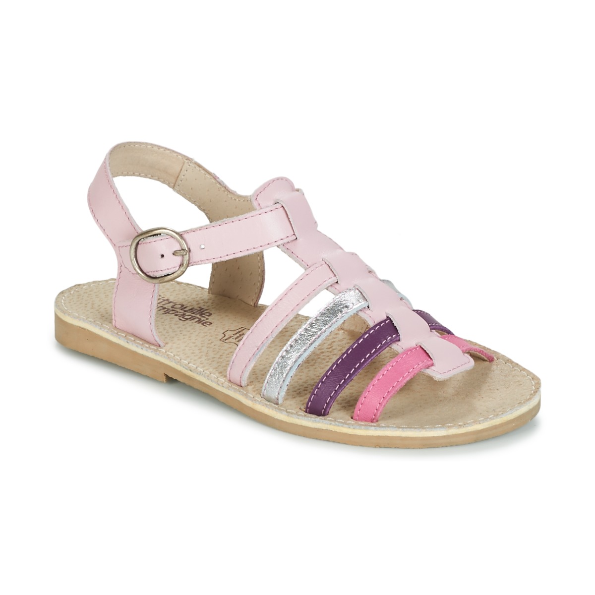 Shoes Girl Sandals Citrouille et Compagnie RAINA Pink / Purple
