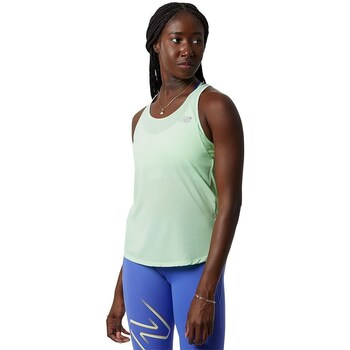 Clothing Women Short-sleeved t-shirts New Balance Impact Run Ss Green