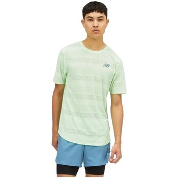Clothing Men Short-sleeved t-shirts New Balance MT13277VSG Green