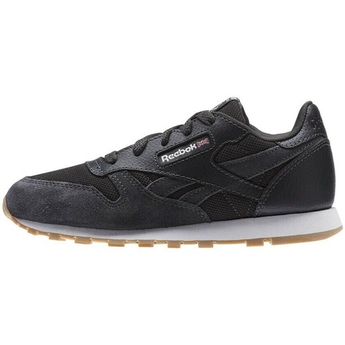 Shoes Children Low top trainers Reebok Sport CL Leather Estl Black