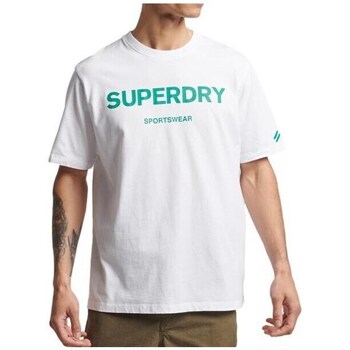 Clothing Men Short-sleeved t-shirts Superdry Code Core Sport Tee White
