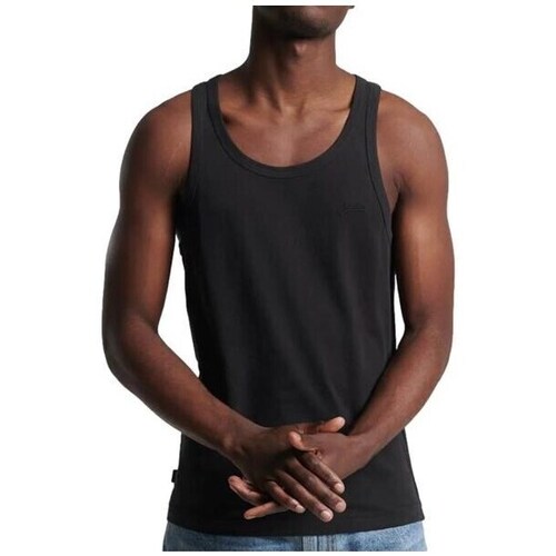 Clothing Men Short-sleeved t-shirts Superdry Vle Vest Black