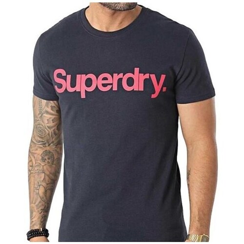 Clothing Men Short-sleeved t-shirts Superdry M1011355A98T Marine