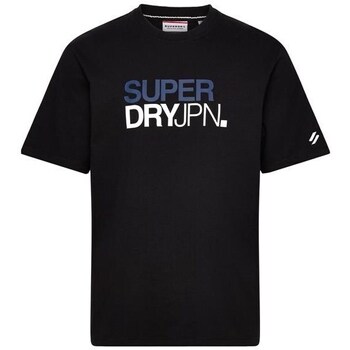 Clothing Men Short-sleeved t-shirts Superdry Logo Loose Tee Black