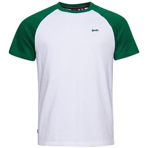 Clothing Men Short-sleeved t-shirts Superdry Vintage Baseball Tee White