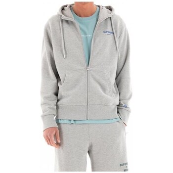 Clothing Men Sweaters Superdry Code Core Sport Zip Hood Grey