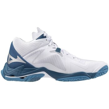 Shoes Men Multisport shoes Mizuno Wave Lightning Z8 Mid White, Navy blue