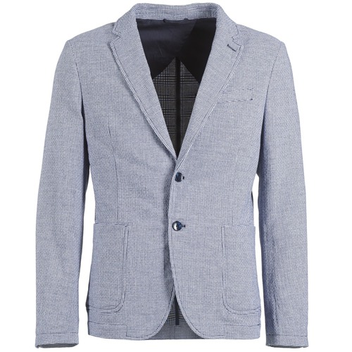 Clothing Men Jackets / Blazers Benetton CHEVOTU Blue
