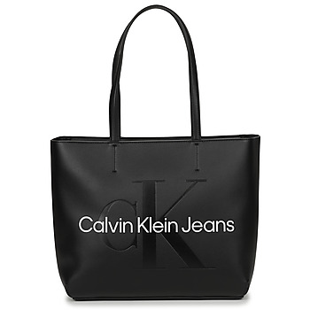 Bags Women Shopping Bags / Baskets Calvin Klein Jeans CKJ SCULPTED NEW SHOPPER 29 Black