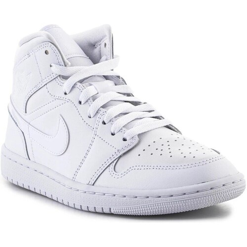 Shoes Men Mid boots Nike Air Jordan 1 Mid White