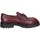 Shoes Men Loafers Moma EY589 63301E Bordeaux