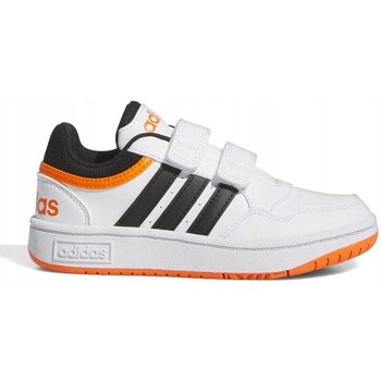 Shoes Children Low top trainers adidas Originals Hoops 3.0 Black, White