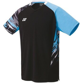 Clothing Men Short-sleeved t-shirts Yonex CT10572B Black, Blue