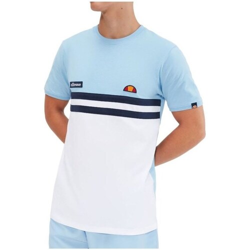 Clothing Men Short-sleeved t-shirts Ellesse SHR08507426 Light blue, White