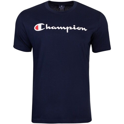 Clothing Men Short-sleeved t-shirts Champion 219831BS501 Marine