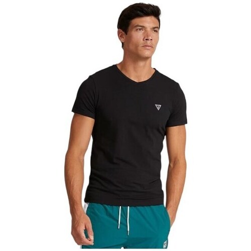Clothing Men Short-sleeved t-shirts Guess U97M01KCD31A996 Black