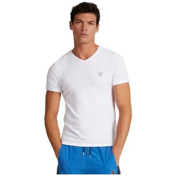 Clothing Men Short-sleeved t-shirts Guess U97M01KCD31A009 White