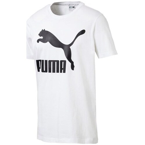 Clothing Men Short-sleeved t-shirts Puma Classics Logo White
