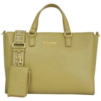 Bags Women Handbags Tommy Hilfiger Joy Satchel Green, Golden
