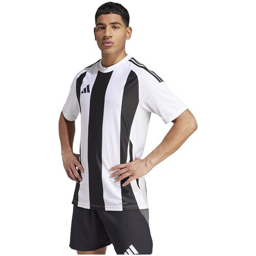 Clothing Men Short-sleeved t-shirts adidas Originals Striped 24 White, Black