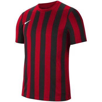 Clothing Men Short-sleeved t-shirts Nike Striped Division IV Red, Black