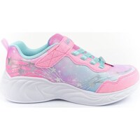 Shoes Children Low top trainers Skechers 302299LPKTQ Pink, Turquoise