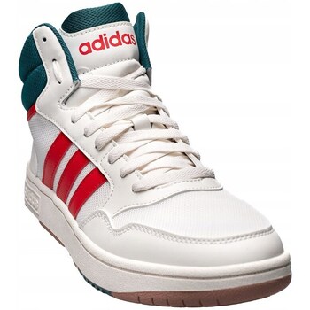 Shoes Men Mid boots adidas Originals Hoops 3.0 Mid Red, White