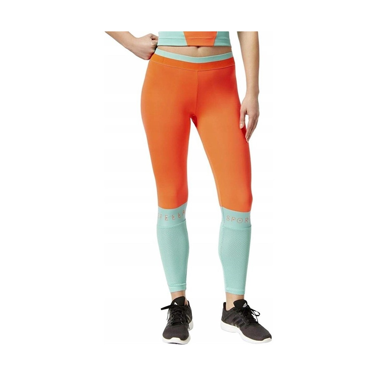 Clothing Women Trousers adidas Originals Stella Mccartney Long Light blue, Orange