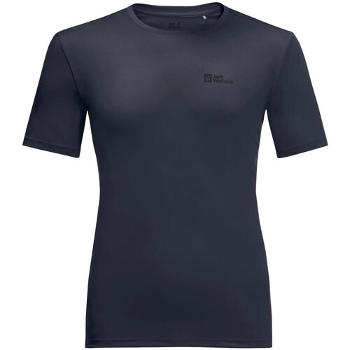 Clothing Men Short-sleeved t-shirts Jack Wolfskin 18070721076 Black