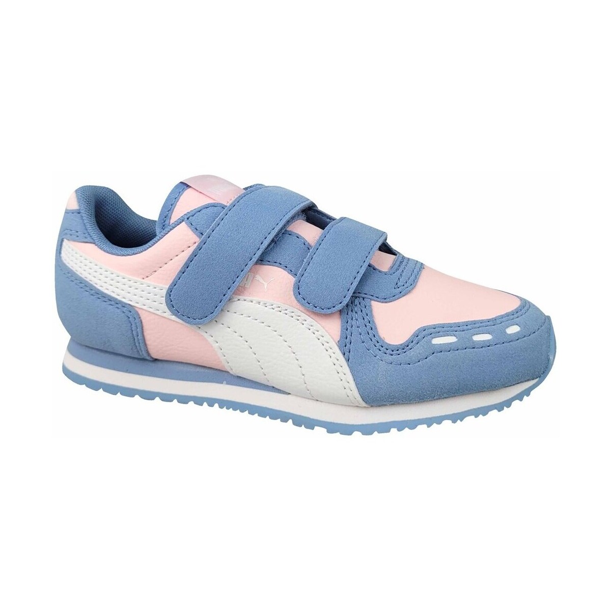 Shoes Children Low top trainers Puma Cabana Racer Sl 20 V Ps Blue, Pink
