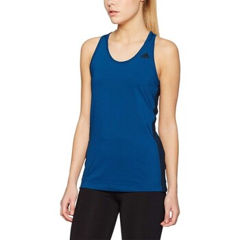 Clothing Women Short-sleeved t-shirts adidas Originals Basic 3S Tank Blue