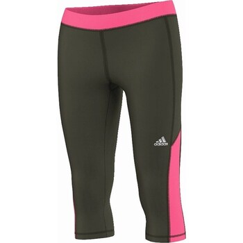 Clothing Women Trousers adidas Originals TF Capri Tight Black, Pink