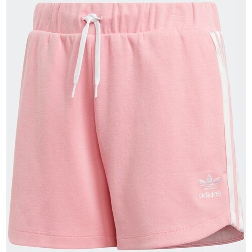 Clothing Girl Cropped trousers adidas Originals Marble Shorts Pink