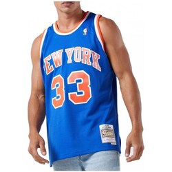 Clothing Men Short-sleeved t-shirts Mitchell And Ness Nba Swingman New York Knicks Patric Ewing Red, Blue