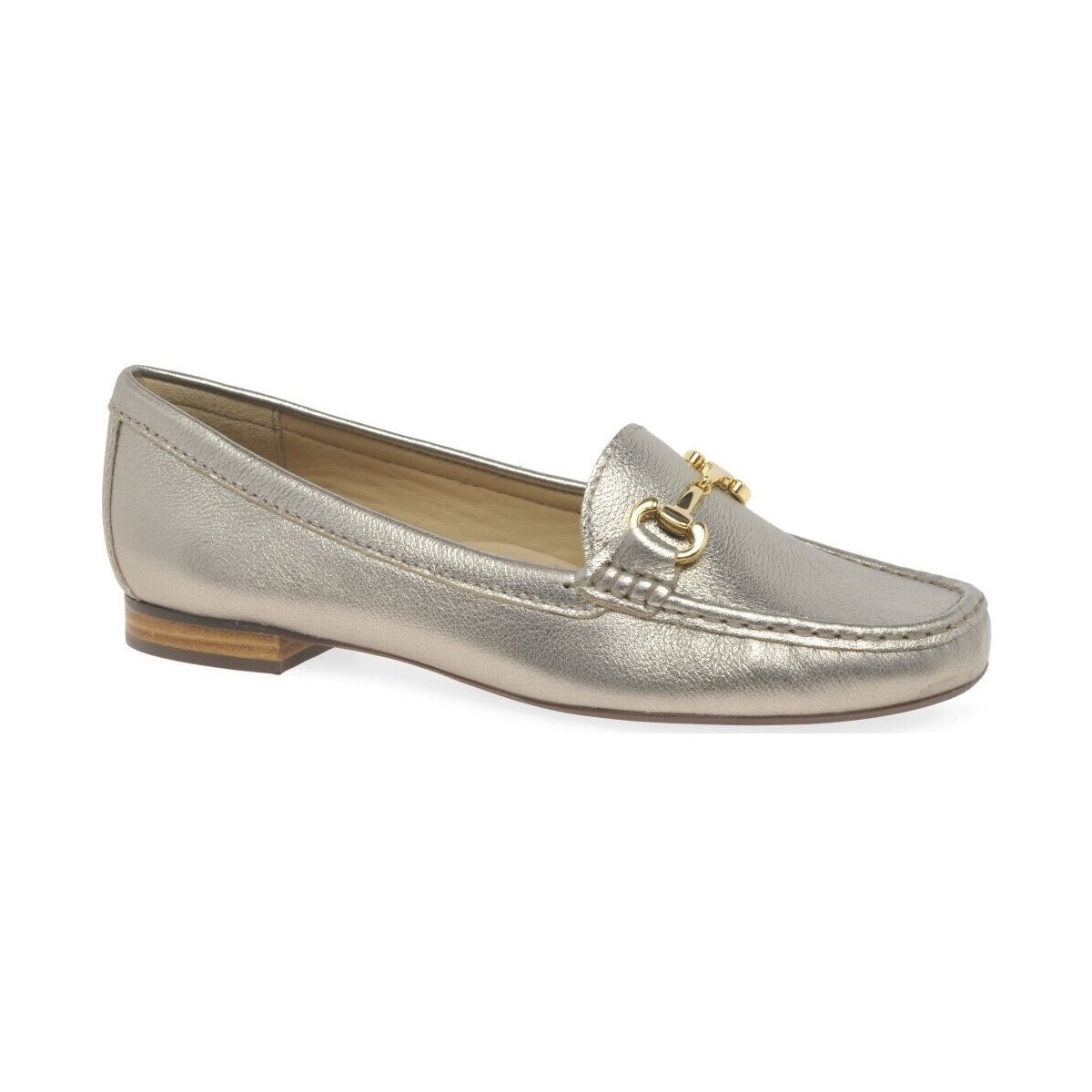 Shoes Women Derby Shoes & Brogues Charles Clinkard Sunny Womens Moccasins Gold