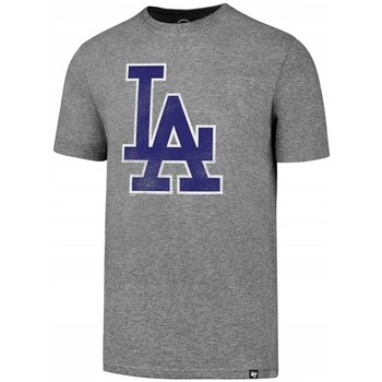 Clothing Men Short-sleeved t-shirts '47 Brand League Baseball Los Angeles Dodgers Grey